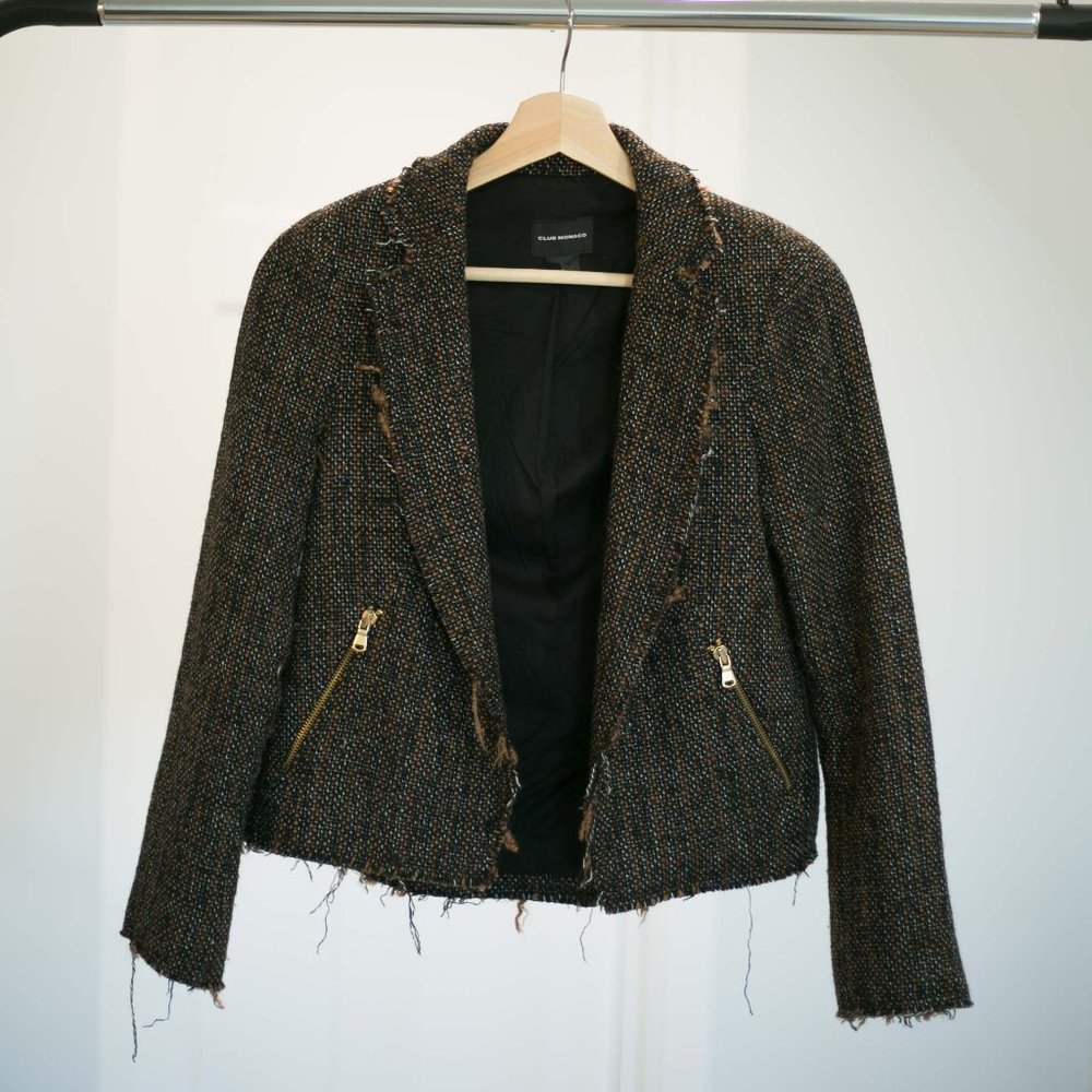 Club monaco tweed jacket